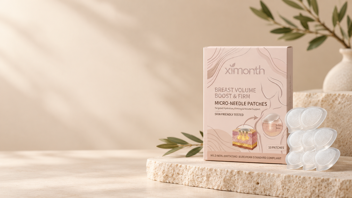 Ximonth Breast Volume Boost & Firm Micro-Needle Patches - embalagem com patches